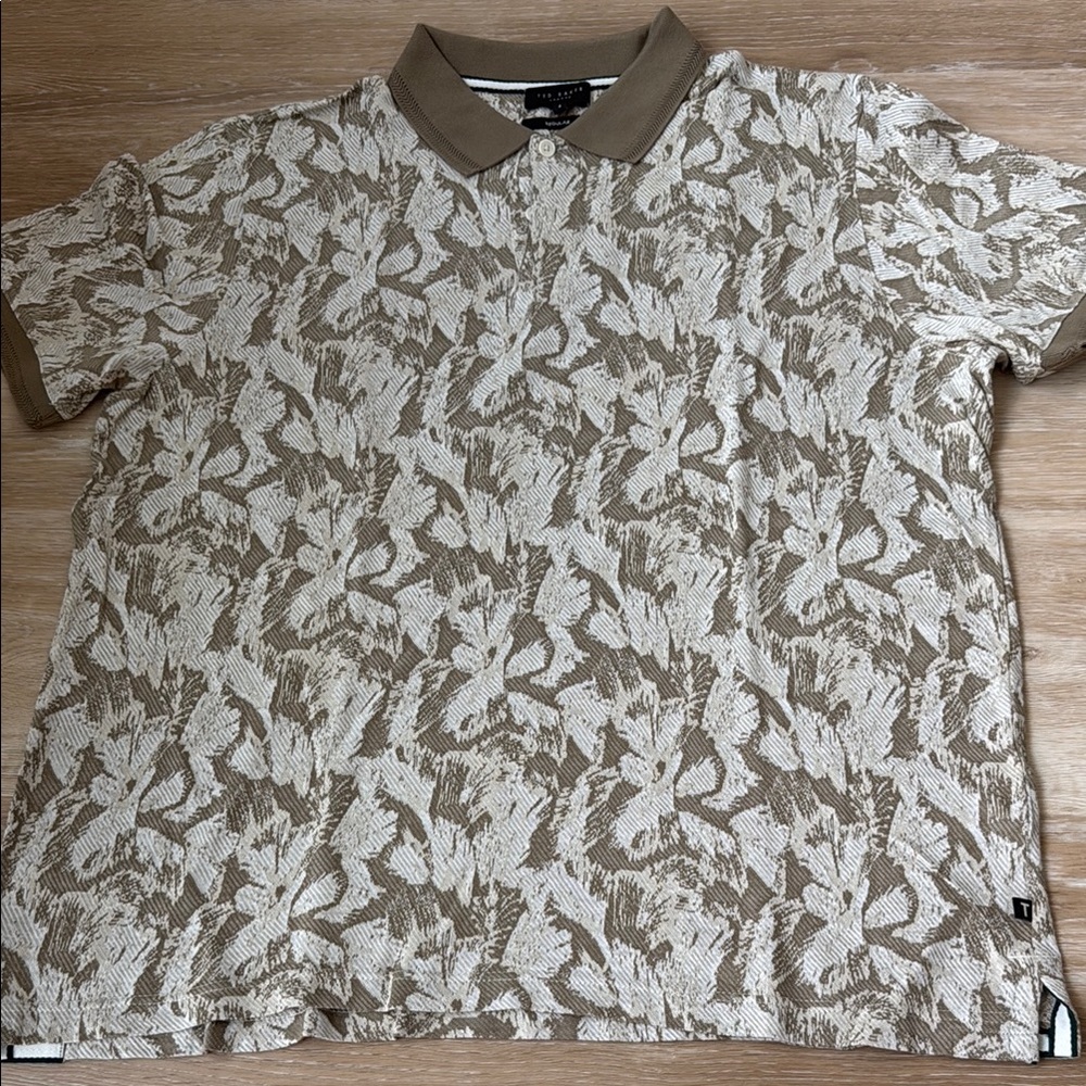 Ted Baker Tan Polo Shirt Modern Style